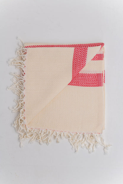 Questo Casa 100% Cotton Peshtemal, Turkish Towel, Fouta Pestemal Hammam Towel, Beach and Bath Towel, Lightweight, Soft and Absorbent, 90x180 Cm