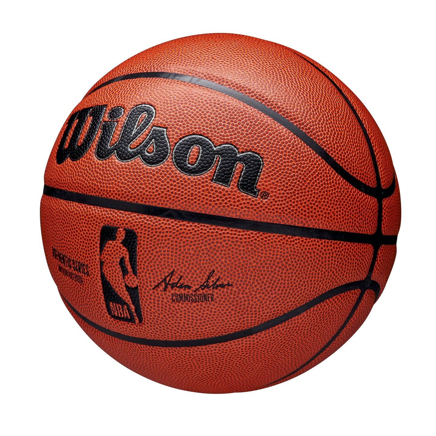 Wilson Basketball, NBA Authentic Series Model, Indoor/Outdoor, Mixed Leather, Size: 7, Brown