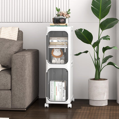 YVVVVY 20cm Bathroom Storage Cabinet, Waterproof Small Tolilet Unit