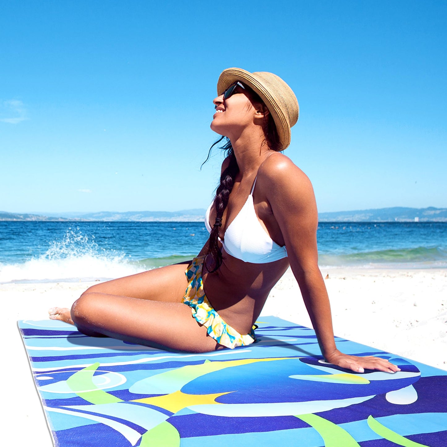 HMETOL Oversized Quick Dry Lightweight Beach Pool Towels