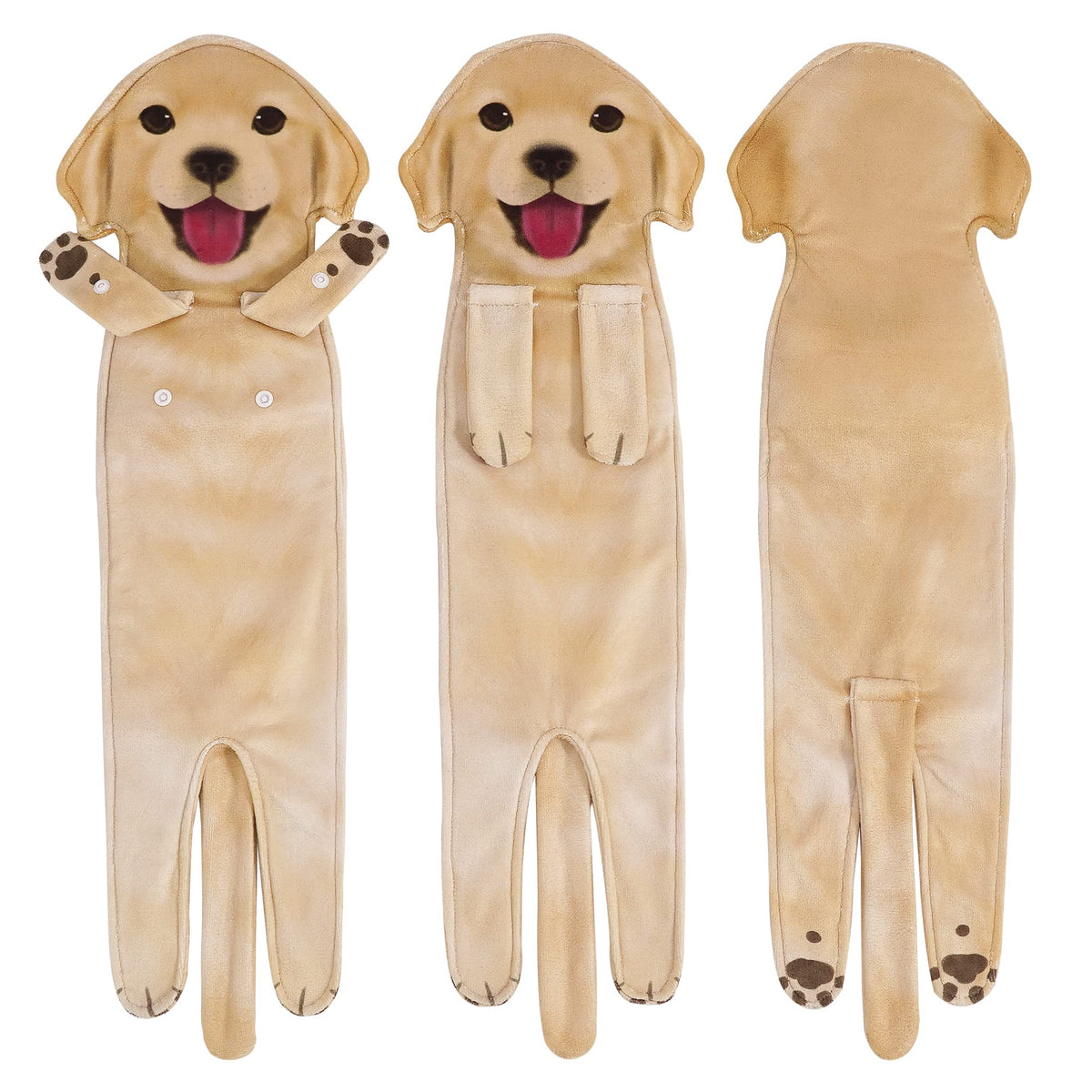 Golden Retriever Dog Funny Hand Towels for Bathroom Kitchen -Cute Decor Dog Dad Mum Women Fathers Mothers Day Easter Gifts Decorative Hanging