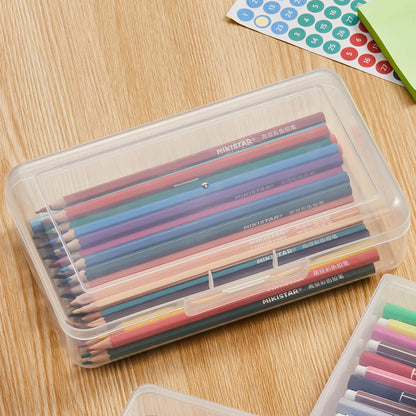 4 Pack Rectangular Clear Plastic Storage Containers, 20.5 x 12 x 6 cm