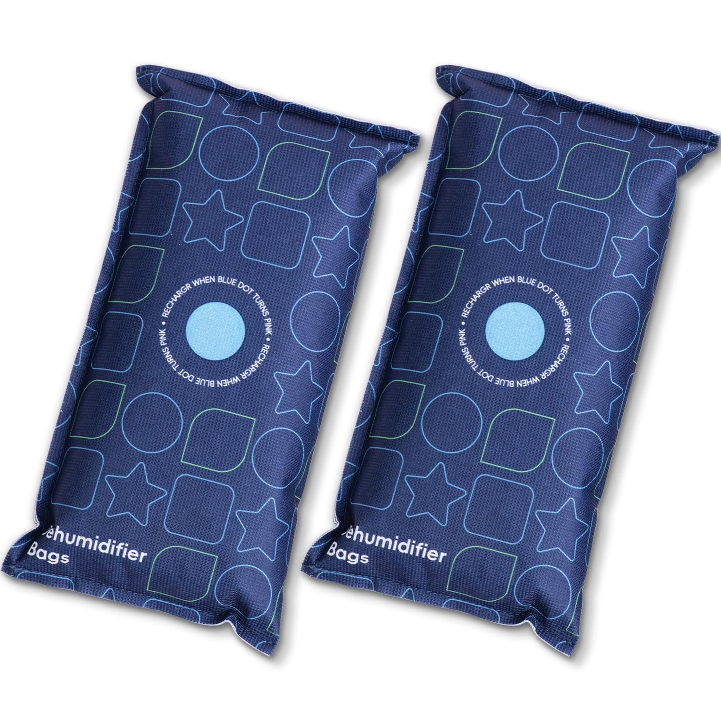 Car Dehumidifier Bag Reusable for Windshield, Compact Moisture Absorber for Car Vehicle, and Caravans to Prevent Damp, Moisture, Condensation, (2 x