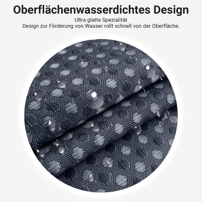Lerores Shower Curtain, 180 x 200 cm, Waffle Man Blue, Weighted Hem, Anti-Mould Textile, Water-Repellent