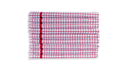 QUALITY HOME TEXTILES 100% Cotton Luxury Terry Towelling Tea Towels | Pack of 6| Kitchen Hand Towels Dish Cloth Super Absorbent Soft Touch
