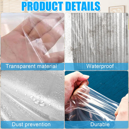 3 Extra large plastic bags,100 * 150cm heavy duty large clear plastic bags,thickened and sturdy,dustproof,moisture-proof,suitable for