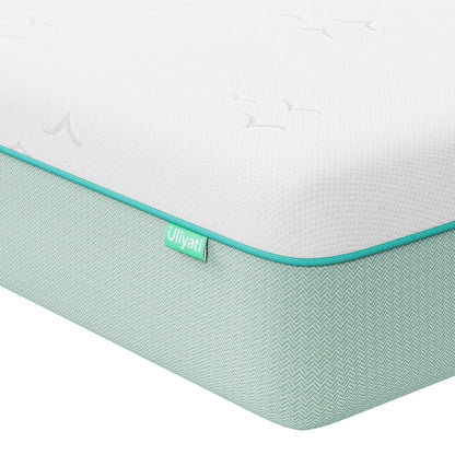 Uliyati Single Mattress with Gel & Bamboo Charcoal Foam, Single Memory Foam Mattress, Cool Sleep & Odor-Eliminating - Medium Firm, 90x190x26CM