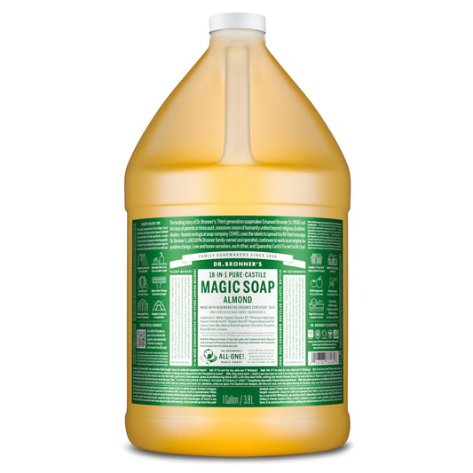 Dr Bronner | Almond Pure-Castile Liquid Soap, 3.79l