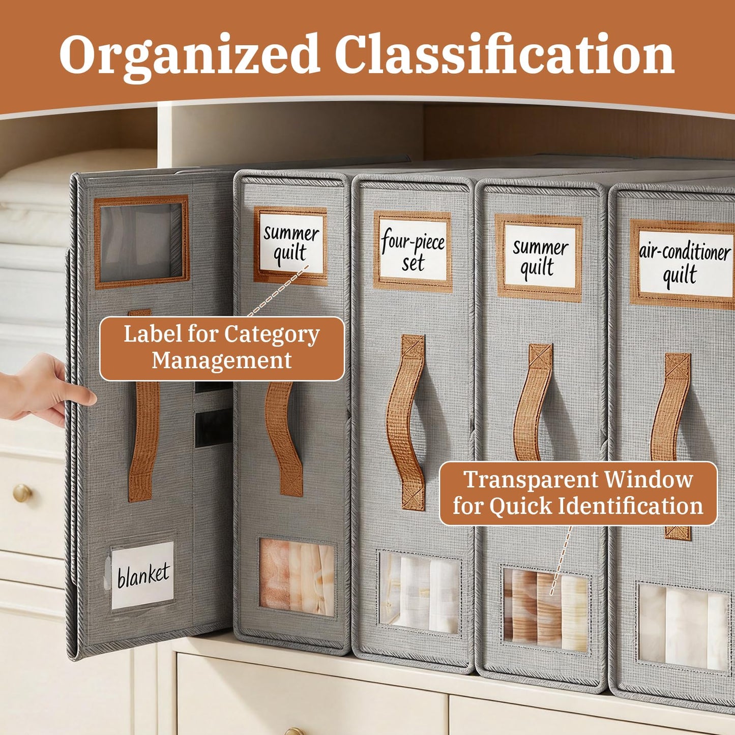 8 Pcs Bed Sheet Storage Box