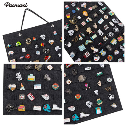 PACMAXI Hanging Brooch Pin Organizer, Display Pins Storage Case, Brooch Collection Storage Holder, Holds Up to 170 Pins.(Not Include Any Accessories)