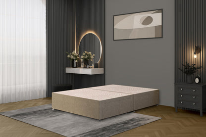 Bed Centre Flexby Divan Bed Base Only with 2 Drawers (Same Side), No Headboard - Available in 3FT, 4FT, 5FT & 6FT
