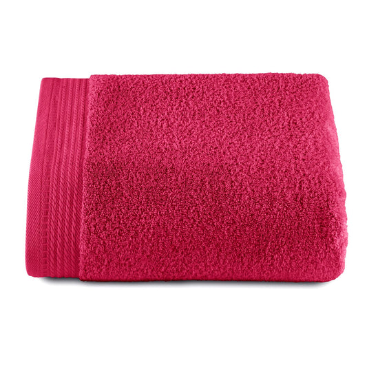RIZO Top Towel ? Set of 1 Shower Towel ? Large Shower Towel ? Bath Towels ? 100% Combed Cotton ? 600 g/m2 ? Size 100 x 150 cm ? Fuchsia