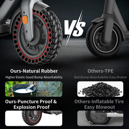 BANGTING 2PCS 50/75-6.1 Solid Tyre for Electric Scooter, 8.5x2 inch E Scooter Tyres, 8 1/2 x2 Replacement Tire Compatible with Xiaomi 3 Lite / 3 / Pro