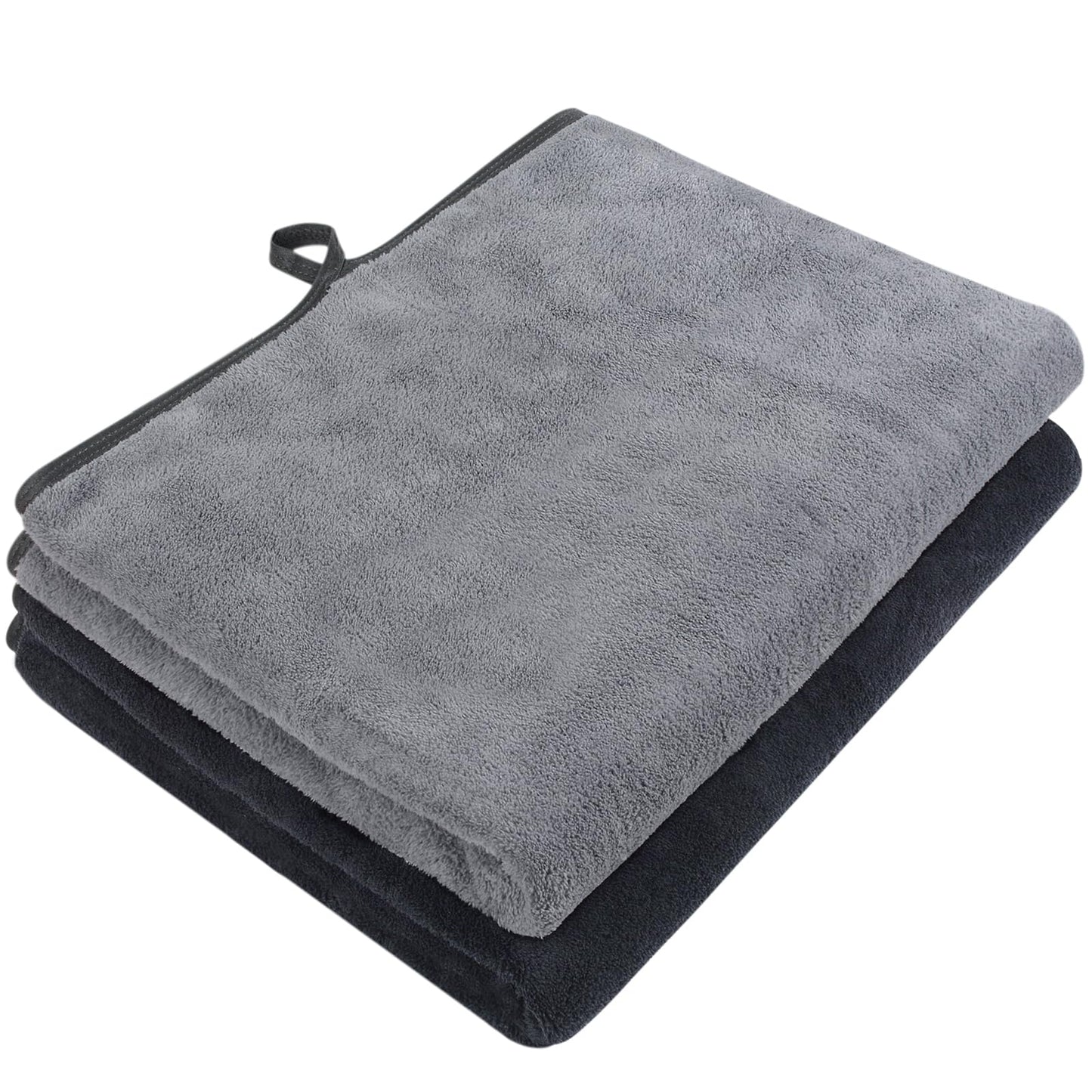 VIVOTE 50x100 CM Microfibre Hand Towels for Bathroom, Super Soft & Quick Drying Hand Towel with Hanging Loop, Large Bathroom Hand Towels, Durable