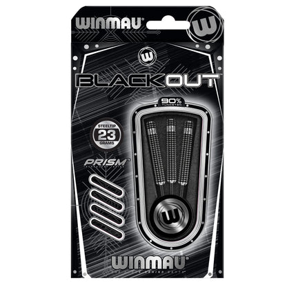 WINMAU Blackout 23 Gram Tungsten Darts Set with Flights and Shafts (Stems)