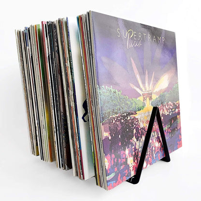 etterr Display Stand, Shelf and Storage for 50 Vinyl Discs (Black)