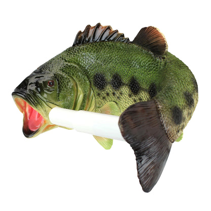 Design Toscano JQ10197 Reeling Trout Bathroom Toilet Paper Holder, Multi-Colour, 15x23x16.5 cm