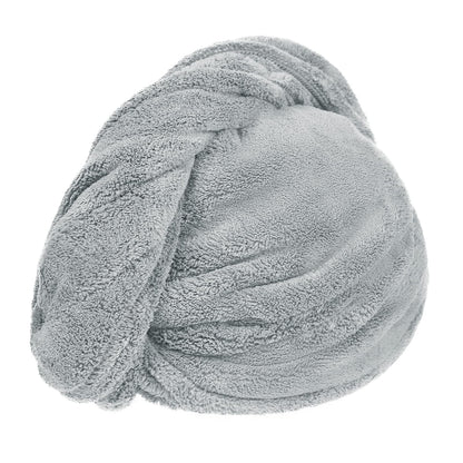 Qchomee Super Absorbent Hair Drying Towels Wrap Women Girls Microfiber Dry Hair Hat Towel Turban with Button Design Quick Drying Lady Bath Head Wrap