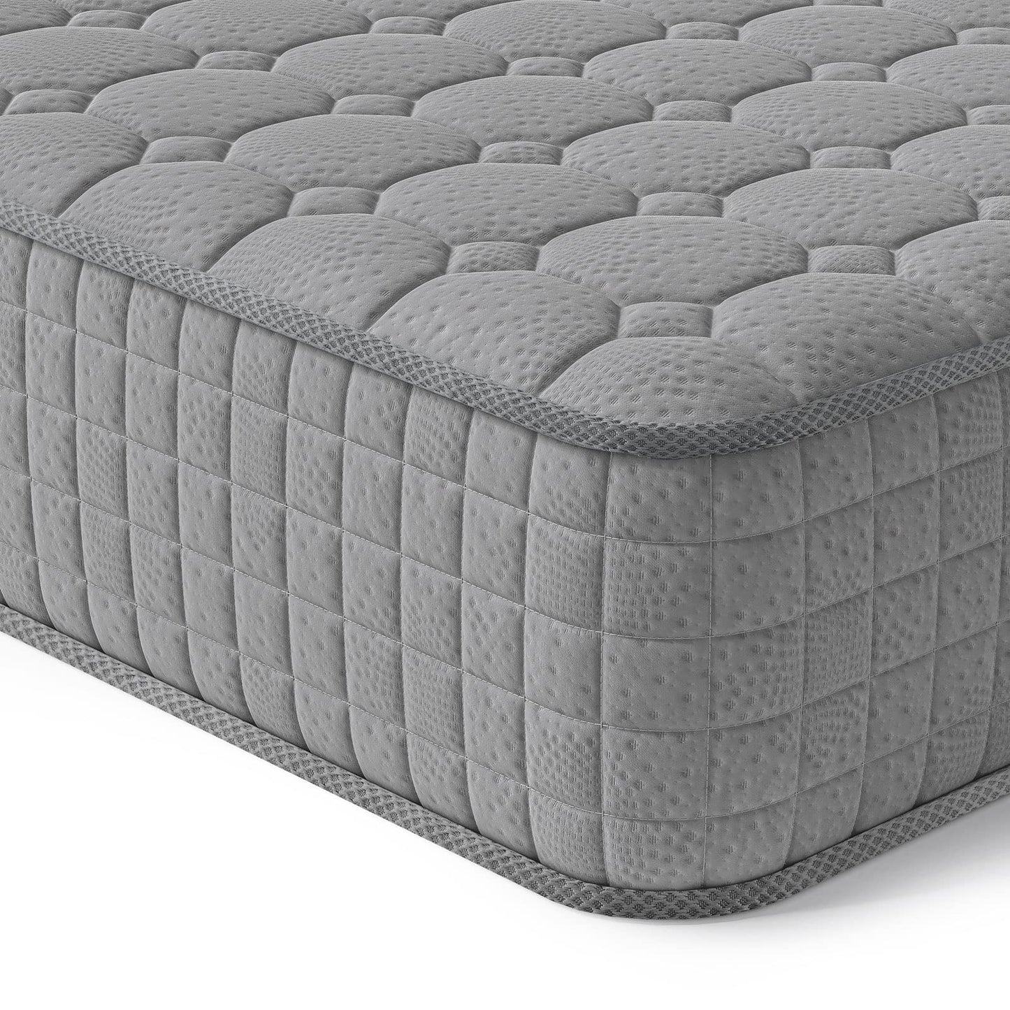 Vesgantti European Single Mattress Hybrid Mattress 90x200x25cm, Grey