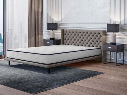 COSMOS 4ft Small Double Mattress Memory Foam 8.5 Inch Deep Firm Mattress (120x190cm) Back Support Fire Retardant Skin Soft, Upsilon