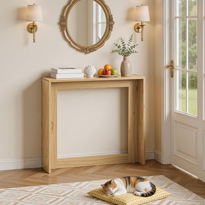 YATINEY Console Table with Storage, Farmhouse Sofa Table, Behind Sofa Table, Narrow Entryway Table, Side Table for Entryway, Living Room, Bedroom