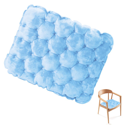 EULANT Velvet Inflatable Camping Seat Cushion, Ultralight & Soft Air Indoor Sitting Mat Pad to Sit on for Flight Travel Concerts Grandstands Floor