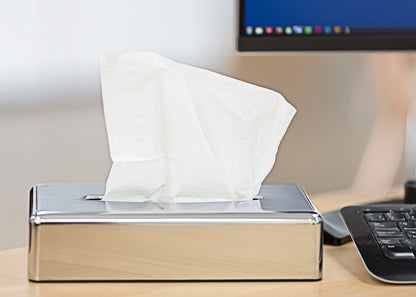 Box Tissue Dispenser | Oblong |Chrome Finish