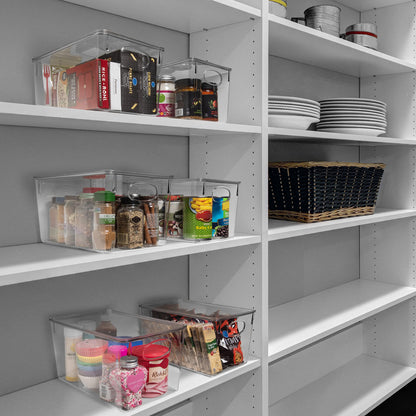 CLEARSPACE Plastic Storage Bins With lids  Perfect Kitchen Organization or Pantry Storage  Fridge Organizer, Pantry Organization and Storage Bins,