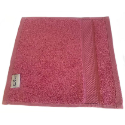 Sue Rossi Face Cloths Pack of 2 or 6, Turkish Combed Cotton, 30cm x 30cm Wash Cloth Fingertip Flannel, Soft & Absorbent