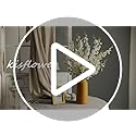Kisflower 12Pcs Artificial Dancing Orchids Flowers - White Silk Gypsophila Cherry Blossom for Home Decoration