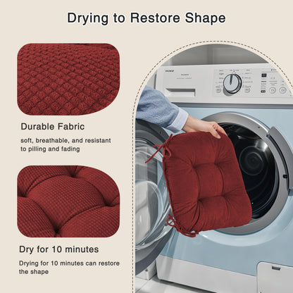 OVOV Seat Cushions for Dining Chairs 18 Inch Seat Pads Set of 1