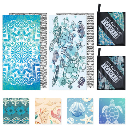 Startseite Microfibre Beach Towels for Adults - 2 Pack 180x100cm Lightweight Beach Towel Extra Large