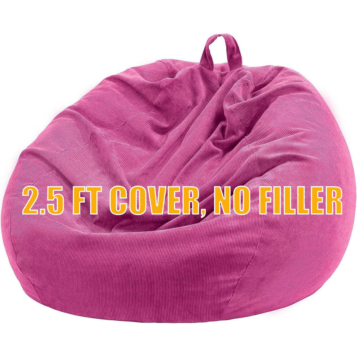 Nobildonna Bean Bag Chair Cover (No Filler) for Kids Beanbag Stuffed Animal Storage Without Filling Plush Toys Holder and Organizer Soft Premium