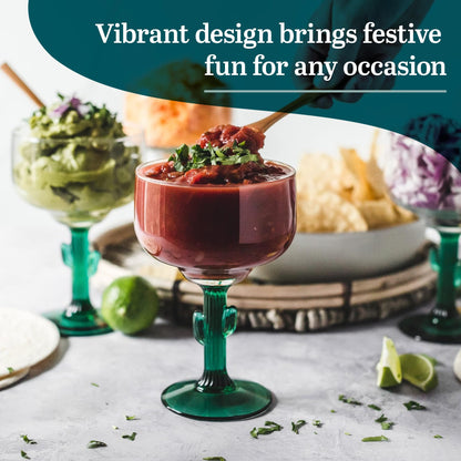 Libbey Cactus Margarita Glasses, 16-Ounce, Set of 4