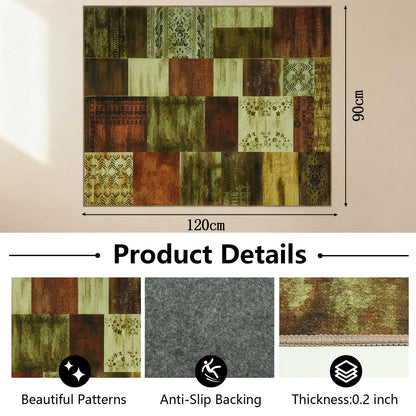 Homcomodar Office Chair Mat for Hardwood Floor 90x120cm Floor Mat Taupe