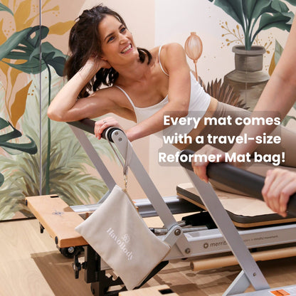 Professional Pilates Reformer Mat - Quick Dry Pilates Mat, Non Slip Sweat Wicking Cover - Pilates Equipment, Reformer Accessories. Premium Pilates