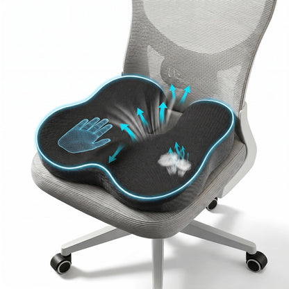 Sennycat Memory Foam Seat Cushion for Office Chair, Ergonomic Coccyx Support for Tailbone Pain Relief, Car Seat Pad