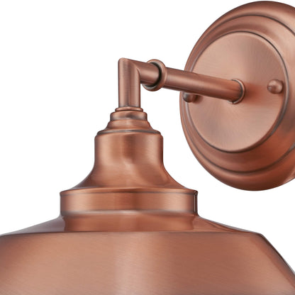 Westinghouse Lighting 63704 Iron Hill One-Light Indoor Wall Fixture, Washed Copper Finish