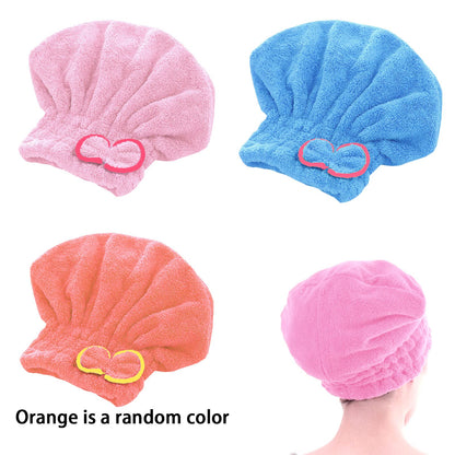 BDSHUNBF 3PCS Rapid Drying Hair Towel, Hair Towel Wrap, Microfibre Towel Super Absorbent Anti Frizz Dry Hair Hat for Women and Girls Drying Hair