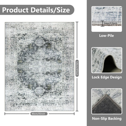 Homcomodar Office Chair Mat for Hardwood Floor 90x120cm, Computer Desk Chair Mat for Hard Floor