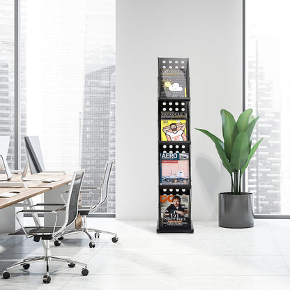 WERTIUNG Brochure Magazine Catalogue Literature Display, Literature Catalogue Rack with Carry Bag