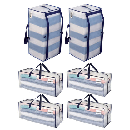 VENO 6 Pack Heavy-Duty Extra Large Moving Bags W/Backpack Straps, Moving House Essentials, Strong Handles & Zips, Clothes Storage, Packing