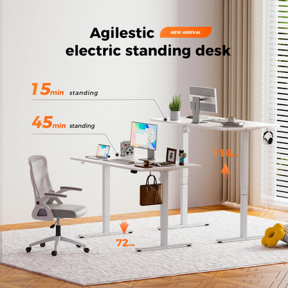 Agilestic Height Adjustable Electric Desk, 2 Memory Height, 120x80cm