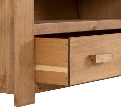 Seconique Tortilla Flat Screen Tv Unit in Distressed Waxed Pine