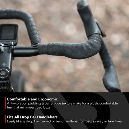 REDSHIFT Really Long Bike Handlebar Tape for Road Bikes, Gravel, Fixie Bicycles Drop Bar Handle Wrap, Ergonomic Comfort Cycling Accessory, 315cm Long,