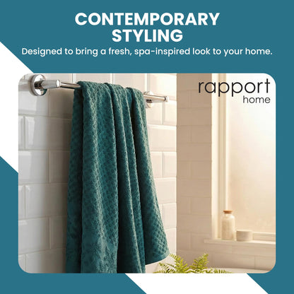 Rapport Home Versailles Jacquard Bath Sheets 2 Pack | Lagoon 90x140cm | Luxurious 500GSM 100% Cotton