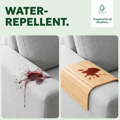Sofa Arm Tray - Armchair Tray - Sofa Arm Table - Bamboo Armrest Caddy