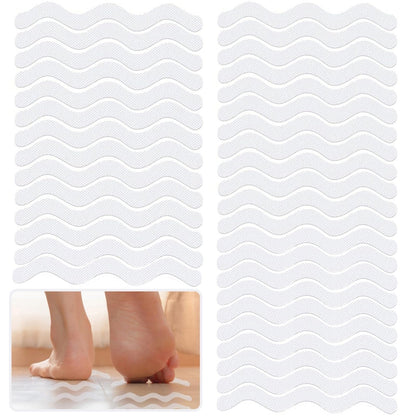 LUFFLOK 36 Pcs Bath Stickers Non Slip Bath Stickers Transparent