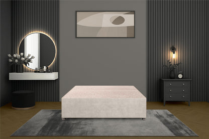Bed Centre Flexby Divan Bed Base Only with 2 Drawers (Same Side), No Headboard - Available in 3FT, 4FT, 5FT & 6FT
