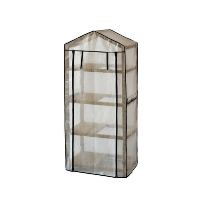 VegTrug WGH401N Natural Wooden Greenhouse Nursery & PE Cover, 1575.0 mm*490.0 mm*708.0 mm